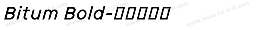 Bitum Bold字体转换